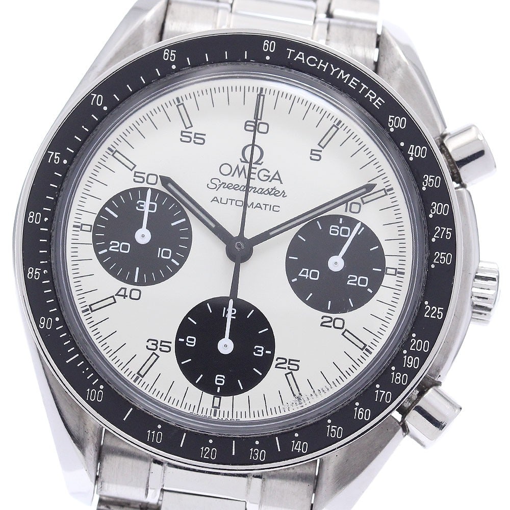 OMEGA Speedmaster Marui Limited Edition Automatic Chronograph Wristwatch: OMEGA Speedmaster Marui Limited Edition Automatic Chronograph Wristwatch This is an OMEGA Speedmaster Marui Limited Edition Chronograph Automatic wristwatch, designed for men. Made in Switzerland, thi