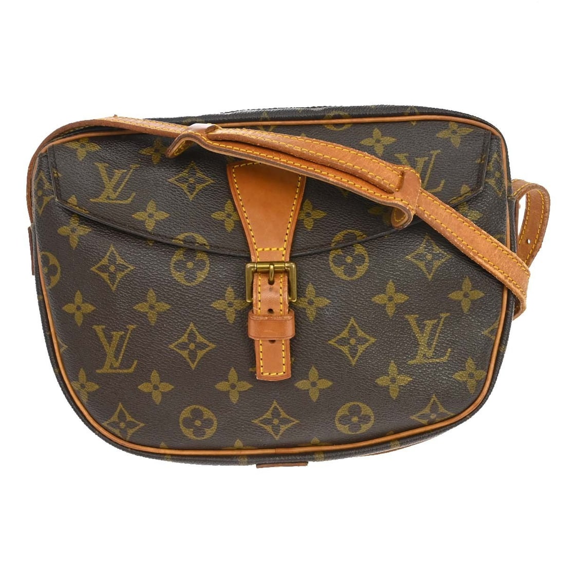 Louis Vuitton Jeune Fille MM Monogram Crossbody Shoulder Bag M51226: Louis Vuitton Jeune Fille MM Monogram Crossbody Shoulder Bag M51226 This Louis Vuitton Jeune Fille MM shoulder bag features the iconic monogram canvas exterior with a brown color and beige crossbody s