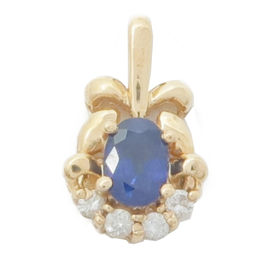 Sapphire 18K Yellow Gold Pendant Top JEWELRY: Sapphire 18K Yellow Gold Pendant Top JEWELRY This elegant pendant top features a stunning sapphire set in 18K yellow gold. Designed for women, it showcases a classic gold frame and is crafted with hig