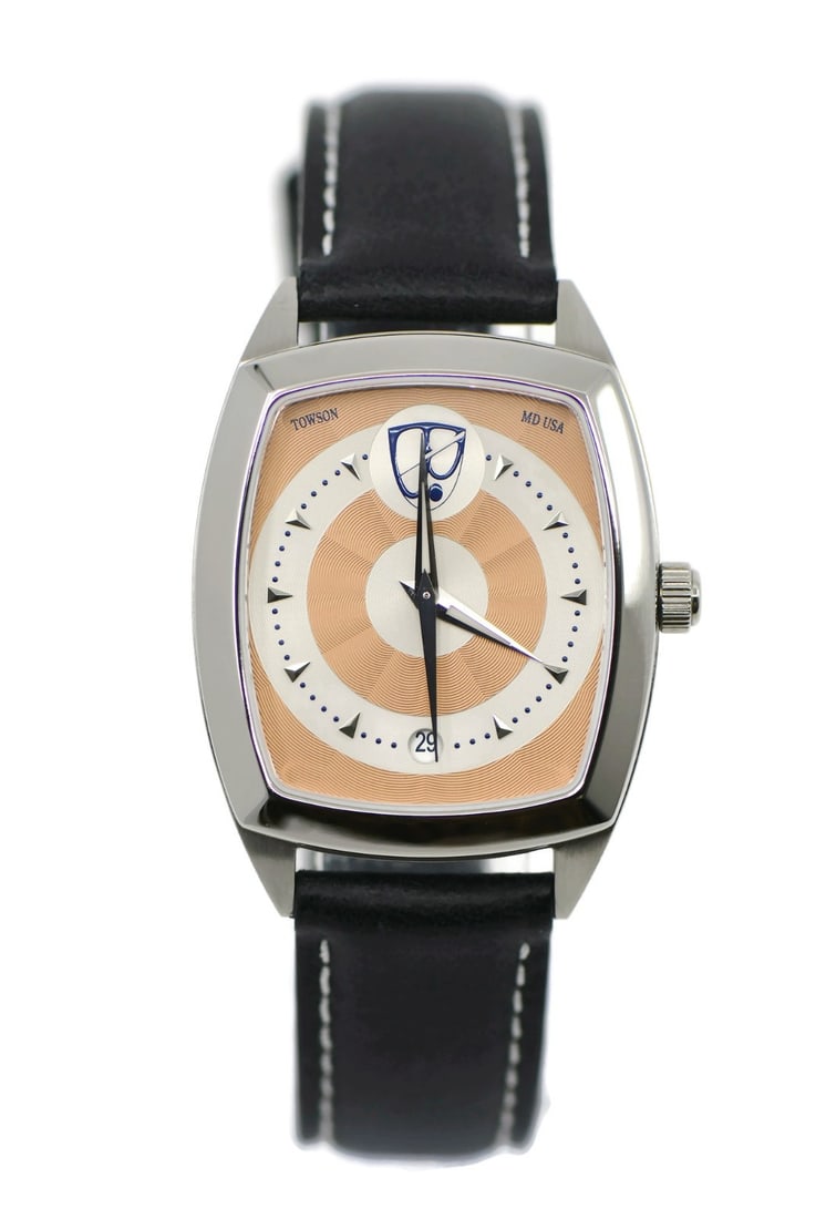 Towson Watch Company Talbot EP250-C Stainless Steel Automatic Watch with Box and Papers: Towson Watch Company Talbot EP250-C Stainless Steel Automatic Watch with Box and Papers Discover the elegance of the Towson Watch Company Talbot Stainless Steel Watch EP250-C, a meticulously crafted t