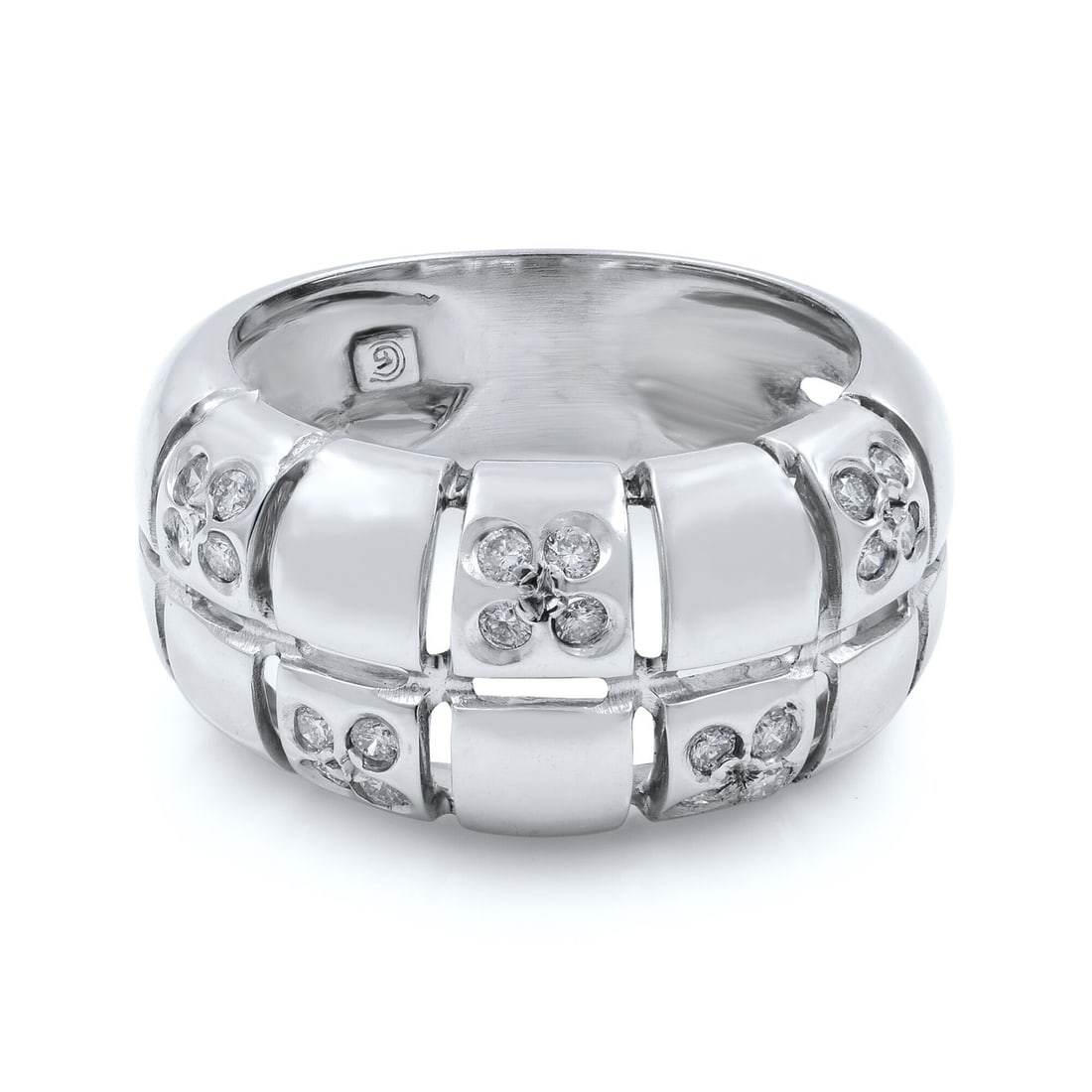 Rachel Koen 14k White Gold Diamond Ring 0.30 Cttw Size 7.5 Pave Setting: Rachel Koen 14k White Gold Diamond Ring 0.30 Cttw Size 7.5 Pave Setting Elevate your jewelry collection with this stunning Rachel Koen Diamond Ladies Ring Band. Crafted from luxurious 14k white gold, 