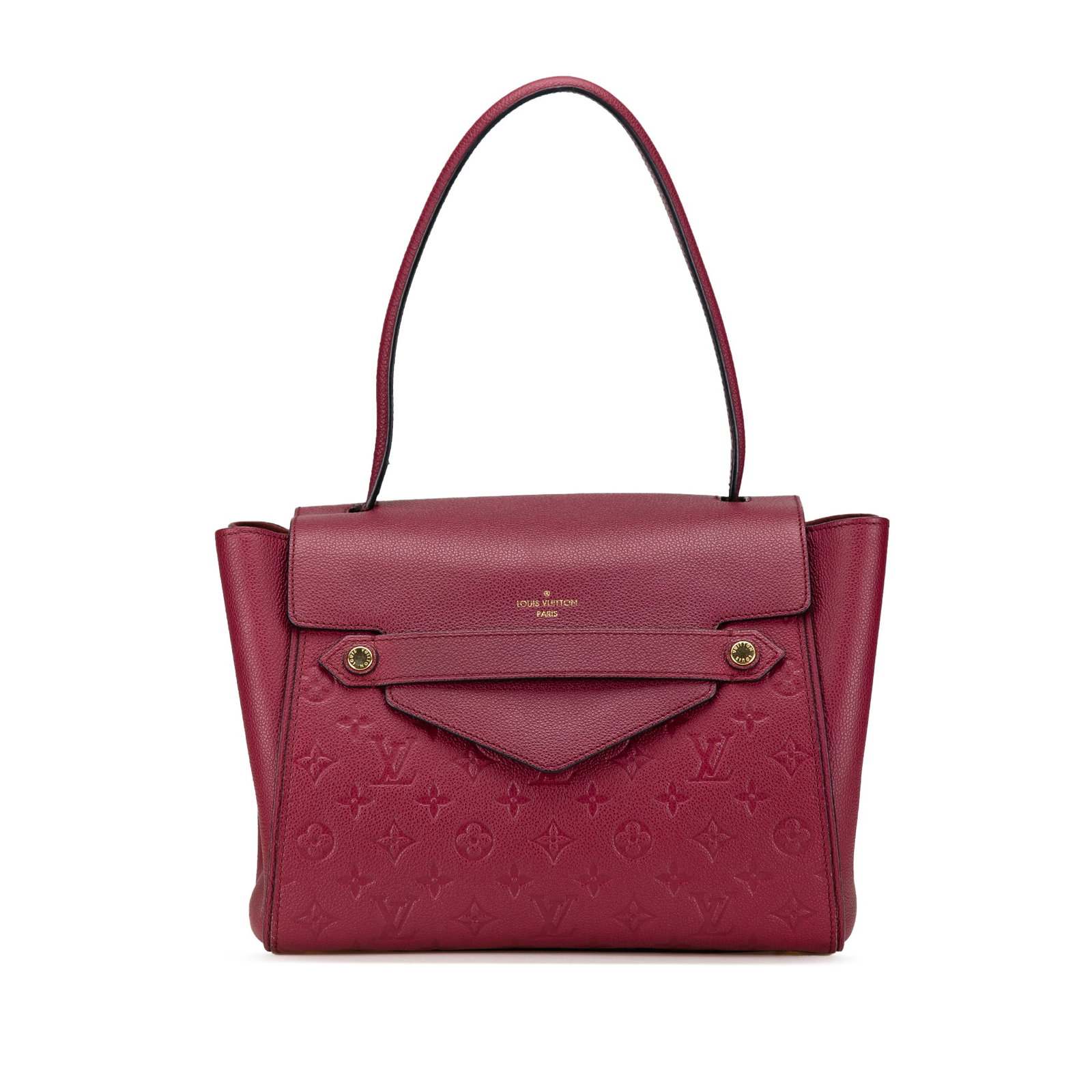 Louis Vuitton Monogram Empreinte Trocadero Red Leather Bag: Louis Vuitton Monogram Empreinte Trocadero Red Leather Bag The Louis Vuitton Monogram Empreinte Trocadero is a stylish and functional bag crafted from luxurious monogram empreinte leather in a vibrant