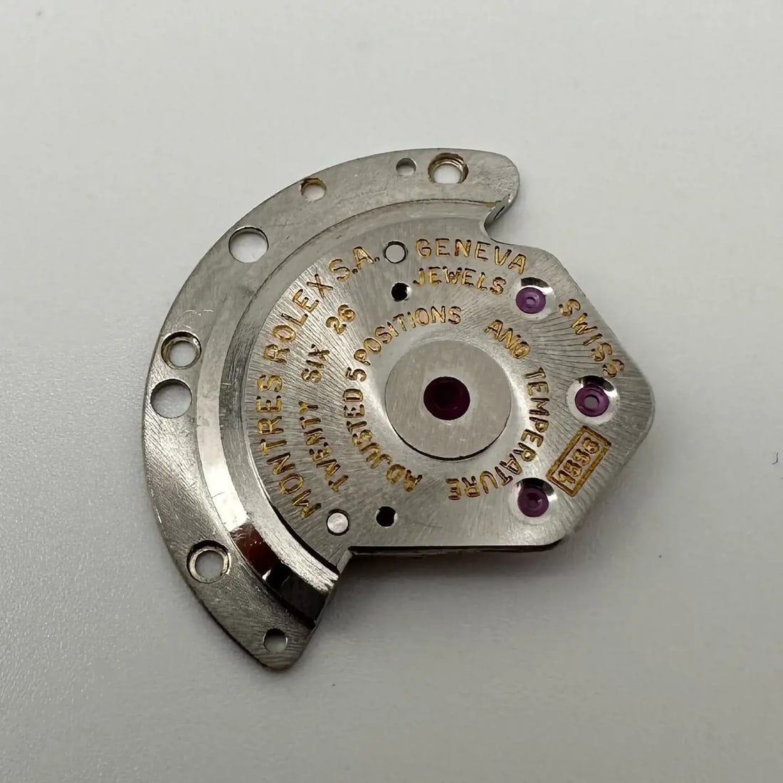 Rolex 1556 Automatic Upper Bridge Device Luxury Movement: Rolex 1556 Automatic Upper Bridge Device Luxury Movement This Rolex 1556 Upper Bridge Device is a luxury automatic movement designed specifically for Rolex watches. Crafted with precision, it showcase