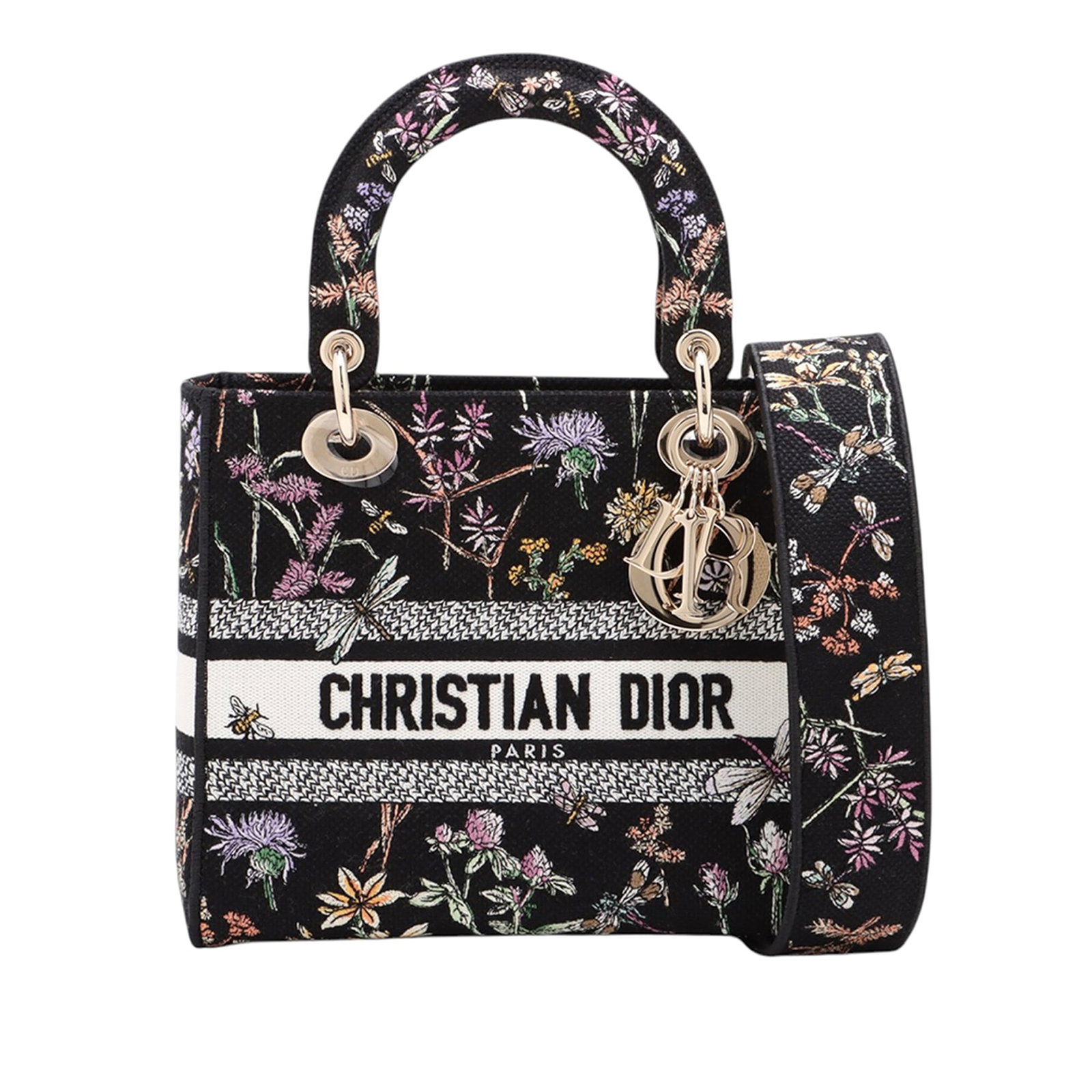 Dior Lady D Lite embroidered canvas bag Medium (1 of 10)