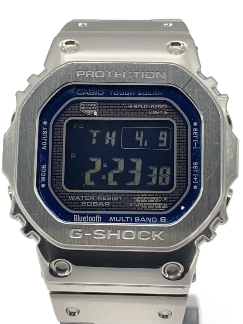 Casio G Shock GMW B5000D 2JF blue Tough Solar wristwatch: Casio G Shock GMW B5000D 2JF blue Tough Solar wristwatch This CASIO G-SHOCK Full Metal Series wristwatch in metallic blue features the model GMW-B5000D-2JF. Designed for men, it is equipped with Tough