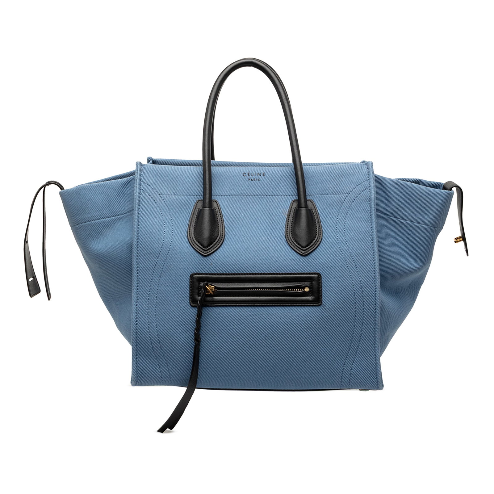 Celine Phantom Luggage Tote Medium Blue Denim Handbag (1 of 7)