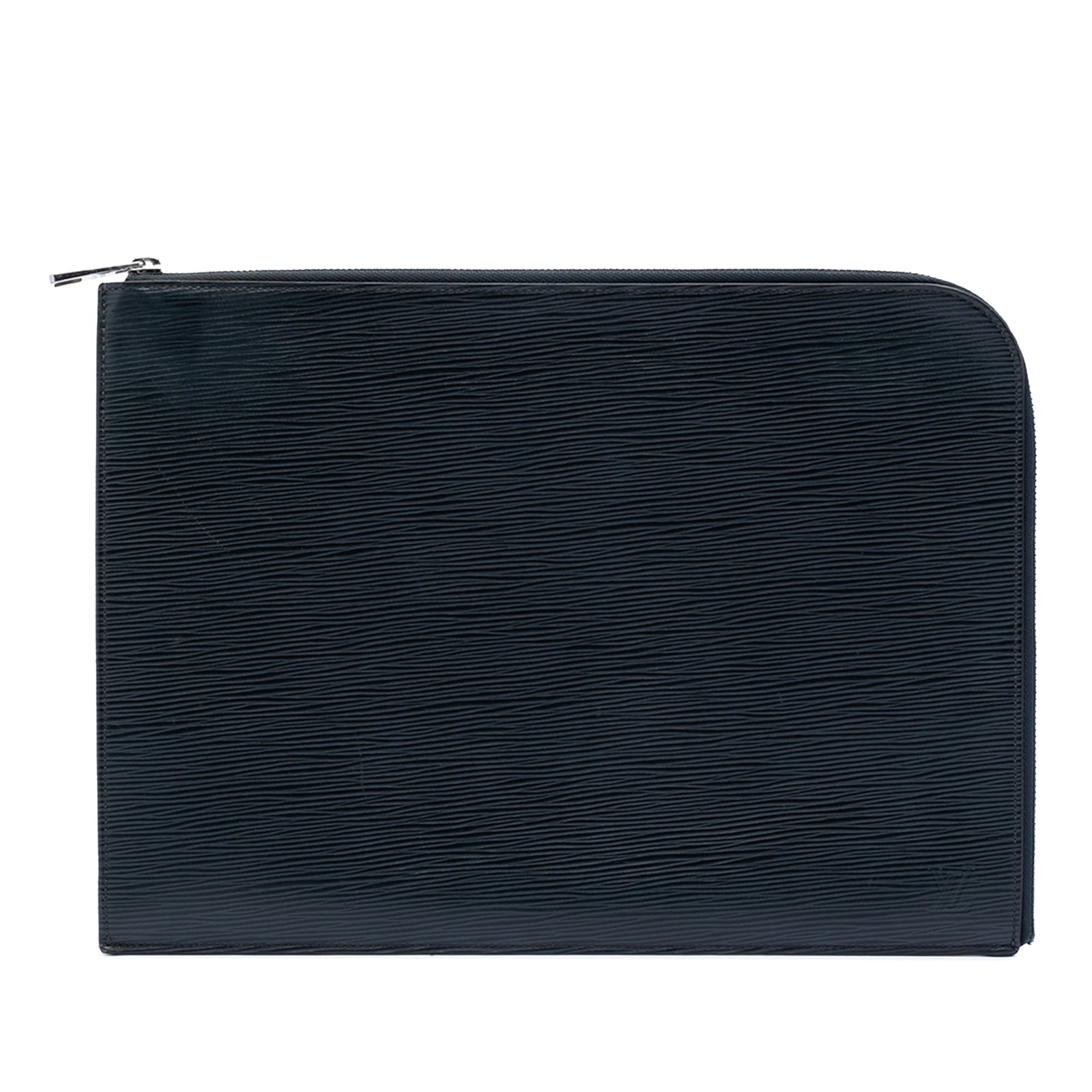 Louis Vuitton Epi Leather Pochette Jour GM Blue Zip Pouch: Louis Vuitton Epi Leather Pochette Jour GM Blue Zip Pouch The Louis Vuitton Epi Pochette Jour GM is crafted from blue epi leather and features a zip-around closure with an interior slip pocket. Notabl