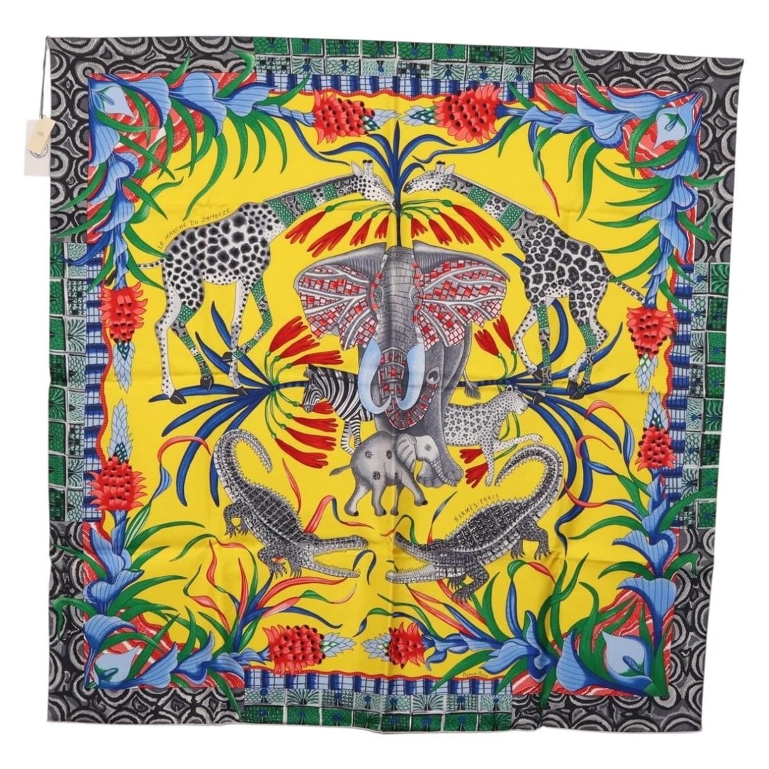 Hermes La Marche du Zambeze Silk 90cm Scarf (1 of 18)