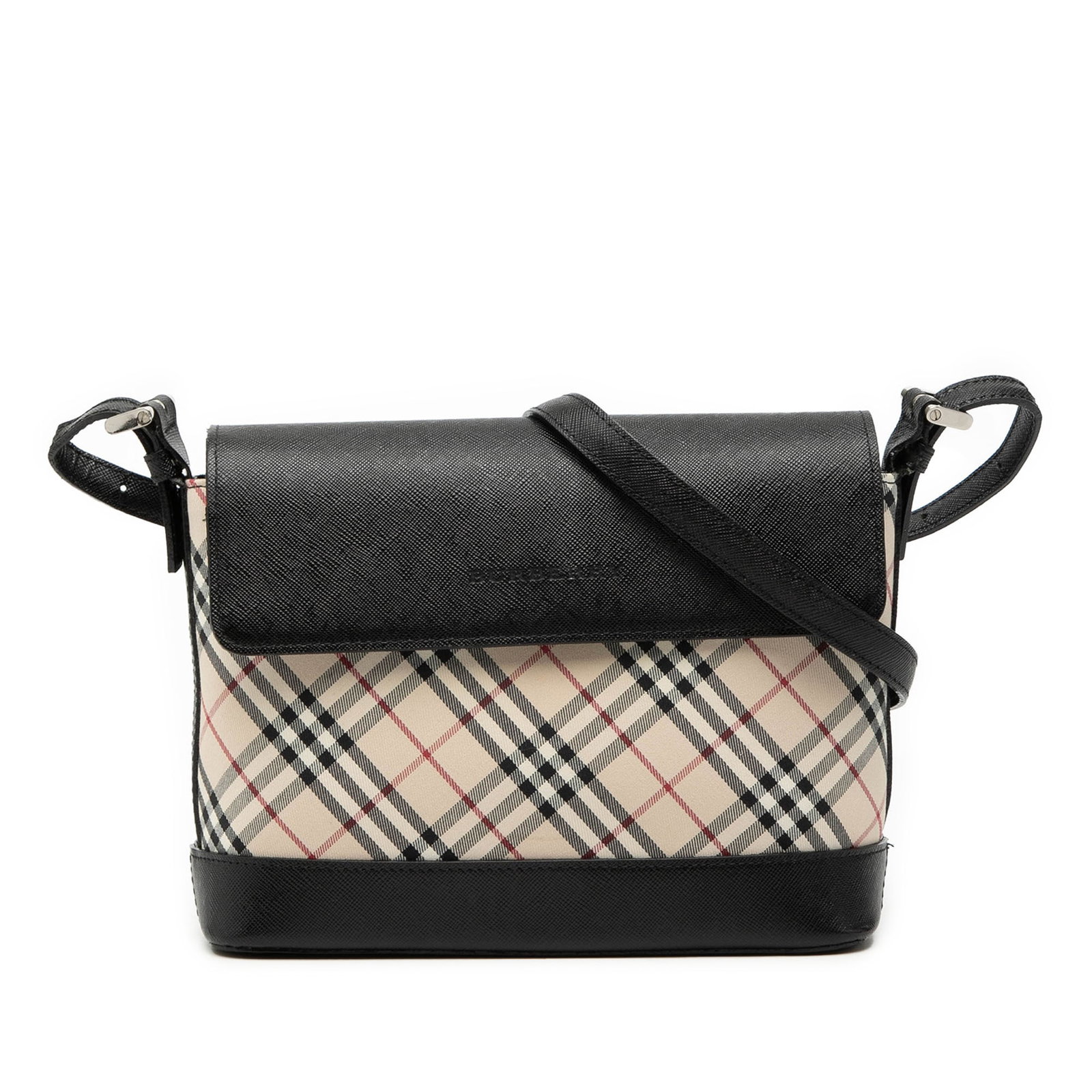 Burberry Nova Check canvas beige crossbody bag: Burberry Nova Check canvas beige crossbody bag This Burberry Nova Check Canvas Crossbody bag features the iconic beige canvas body with leather trim, a flat leather strap, and a front flap with magnet