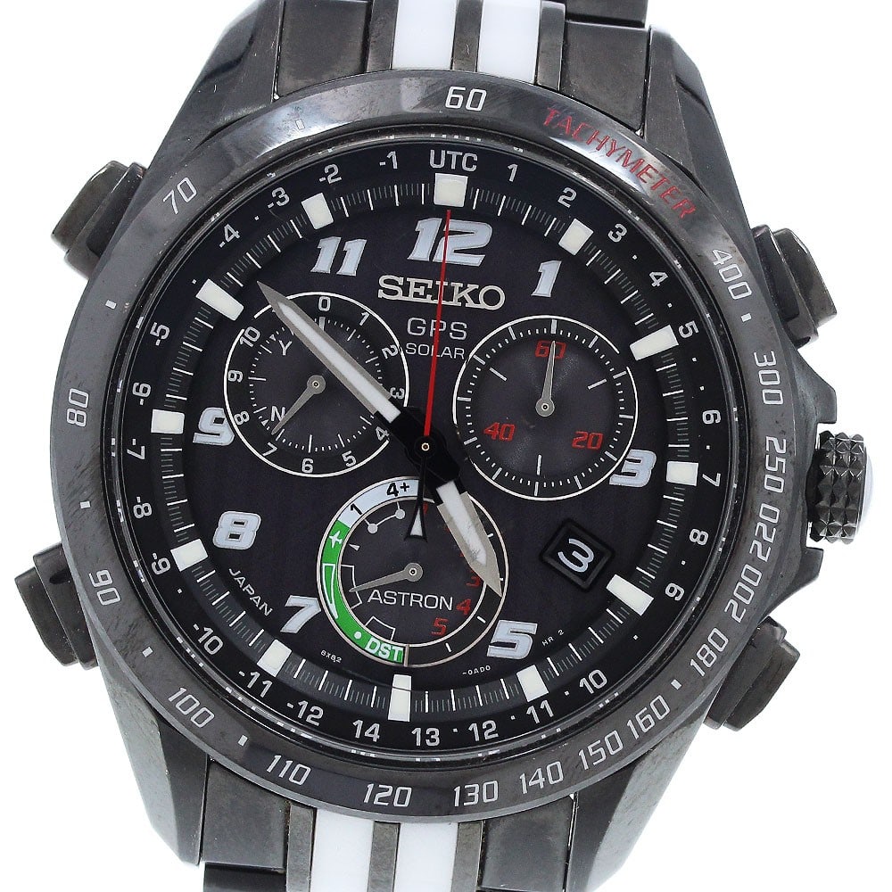 Seiko Astron Titanium Ceramic Solar Radio Controlled Watch SBXB037: Seiko Astron Titanium Ceramic Solar Radio Controlled Watch SBXB037 This Seiko SBXB037/8X82-0AL0-1 Astron Giugiaro Design Limited Edition wristwatch is crafted for men and features a black dial housed 
