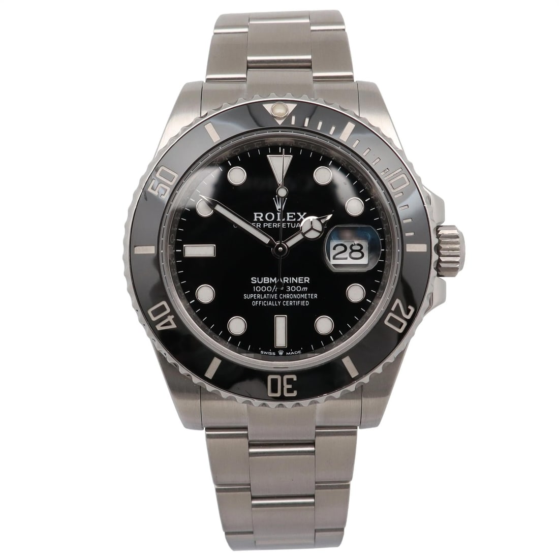 Rolex Submariner 126610LN Black Dial Steel Automatic 41mm Date Watch: Rolex Submariner 126610LN Black Dial Steel Automatic 41mm Date Watch This Rolex Submariner Date 41 is a luxury men's wristwatch featuring a black dial and a unidirectional rotating black ceramic bezel