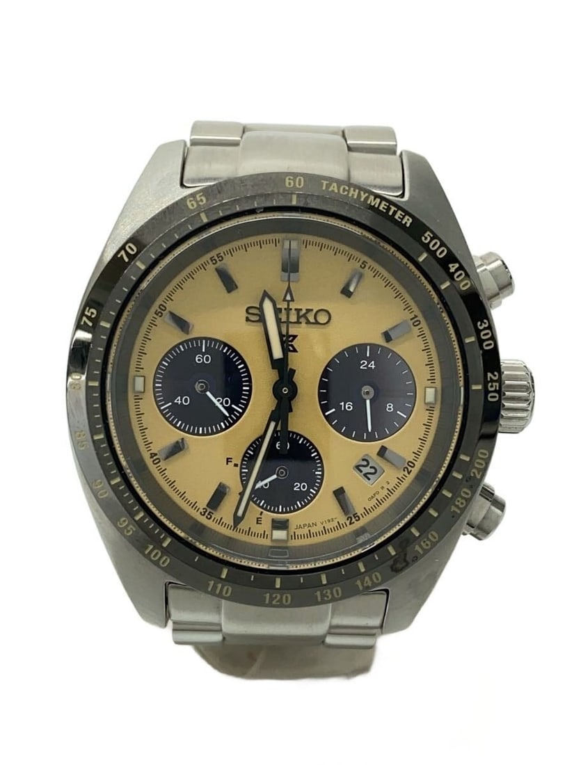 Seiko Prospex Speedtimer V192 Quartz Ivory Wristwatch (1 of 6)