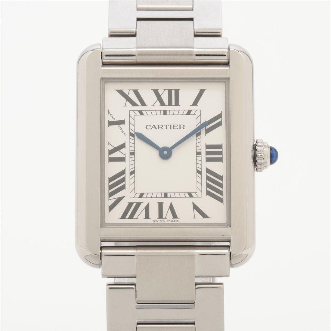 Cartier Tank Solo SM Stainless Steel Quartz Silver Dial Women: Cartier Tank Solo SM Stainless Steel Quartz Silver Dial Women This Cartier Tank Solo SM W5200013 wristwatch features a stainless steel case and bracelet with a silver dial. Designed for women, it show