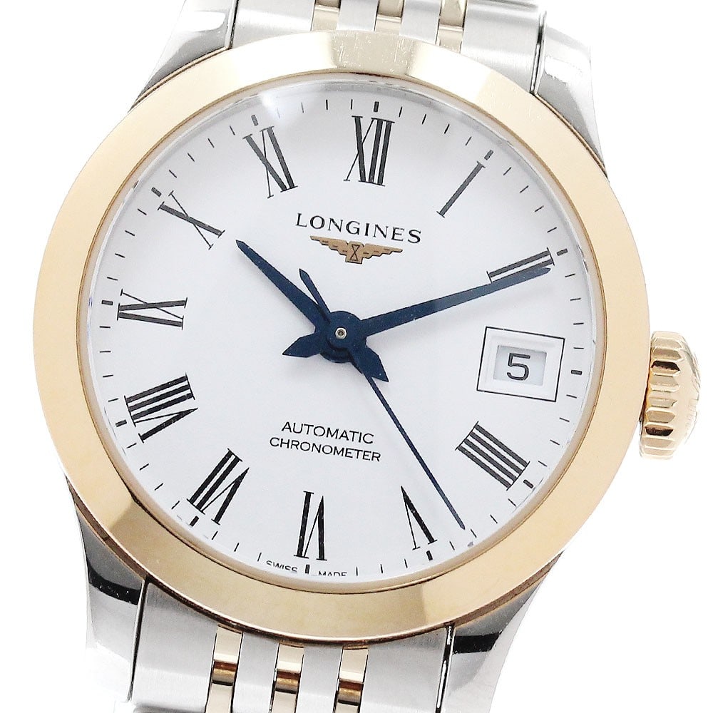 Longines Record ladies automatic date watch L2.320.5 (1 of 7)
