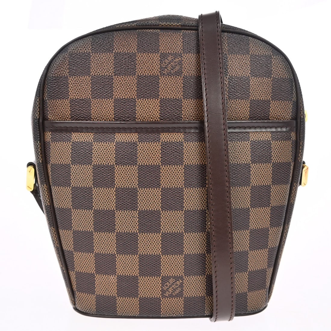 Louis Vuitton Damier Ipanema PM Brown Shoulder Bag: Louis Vuitton Damier Ipanema PM Brown Shoulder Bag This Louis Vuitton Ipanema PM shoulder bag features the iconic Damier canvas leather in a classic brown tone. Designed with a medium size, it offers 