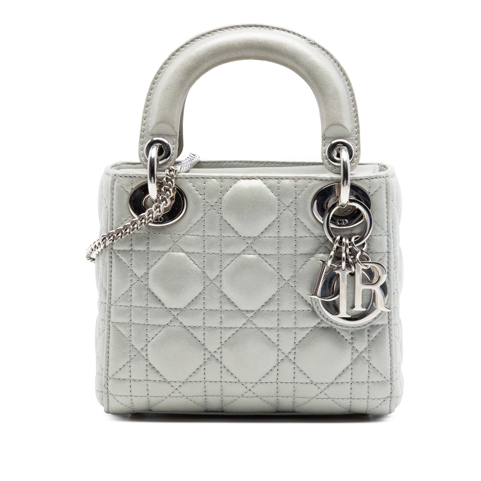 Dior Mini Lady Dior iridescent lambskin cannage bag (1 of 7)