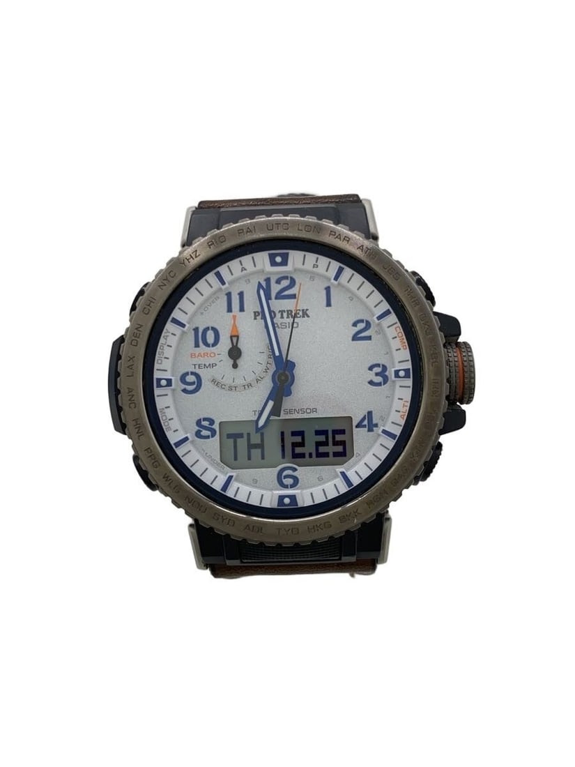 Casio Pro Trek PRW-50YAE-2JR White Men's Wristwatch: Casio Pro Trek PRW-50YAE-2JR White Men's Wristwatch This Casio Pro Trek PRW-50YAE-2JR men's wristwatch features a durable design with a white case and band. Sourced and made in Japan, it is designed f