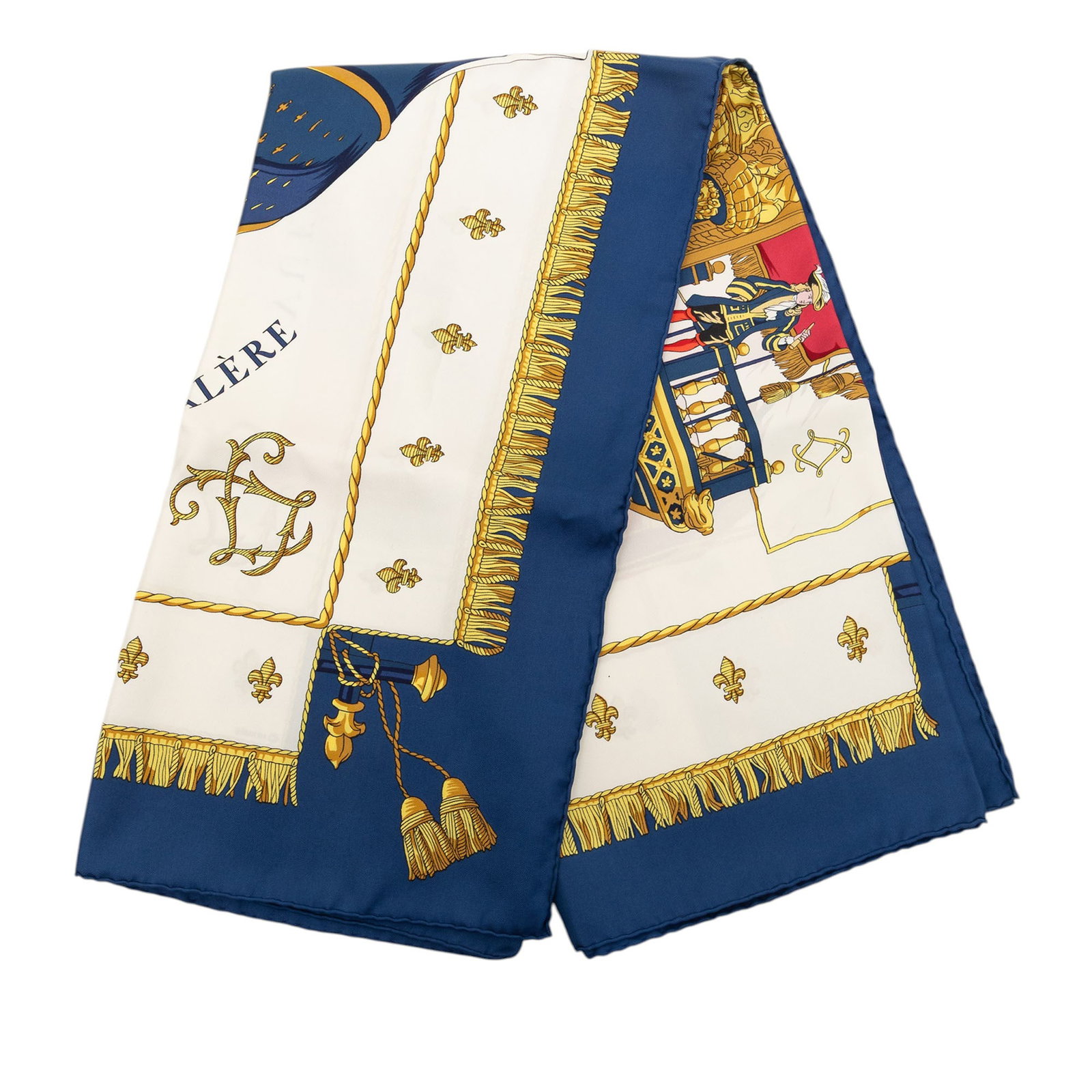 Hermes 90 Silk Scarf Vue Du Carrosse De La Galere La Reale (1 of 7)