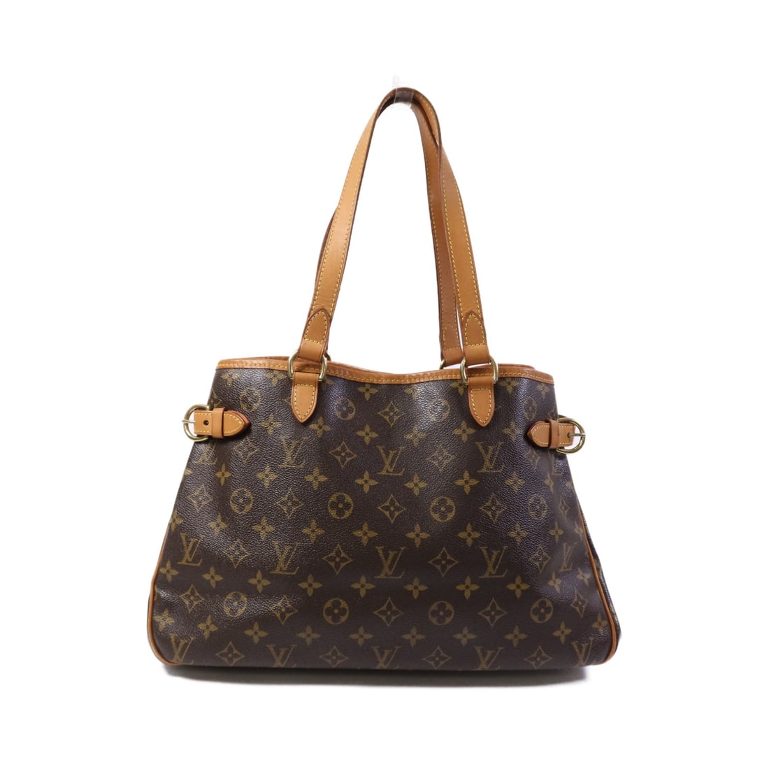 Louis Vuitton Batignolles Horizontal Monogram Shoulder Bag M51154 with Gold Hardware: Louis Vuitton Batignolles Horizontal Monogram Shoulder Bag M51154 with Gold Hardware This Louis Vuitton Batignolles Horizontal shoulder bag features the iconic monogram brown PVC coated canvas exterio
