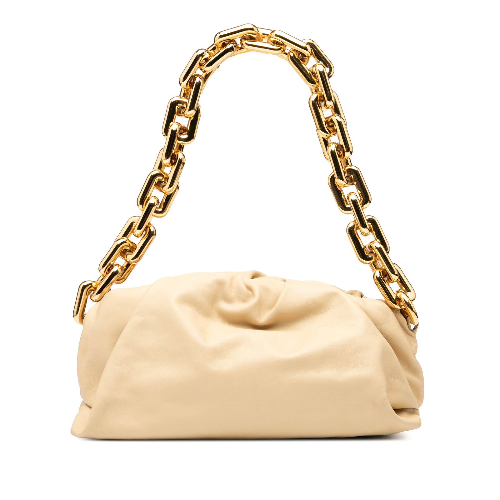 Bottega Veneta Brown Lambskin Chain Pouch Bag (1 of 6)