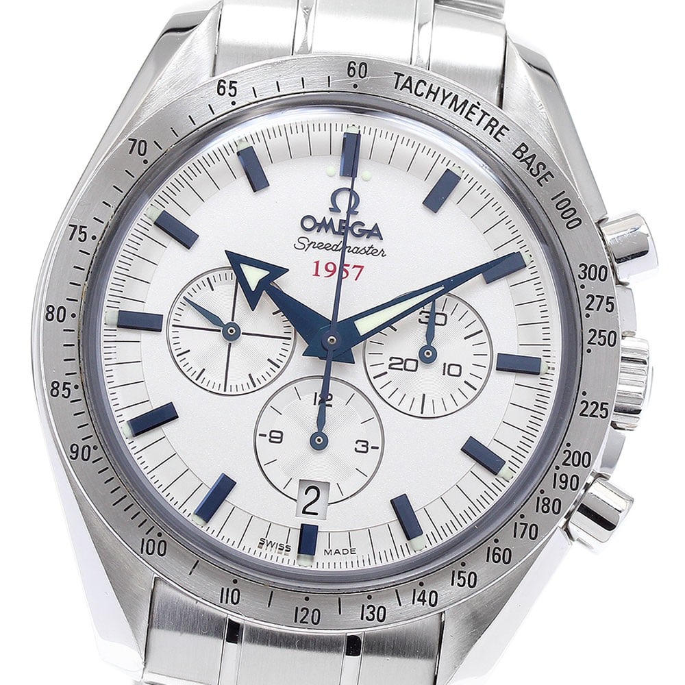 OMEGA Speedmaster Broad Arrow 1957 Chronograph Wristwatch (1 of 6)