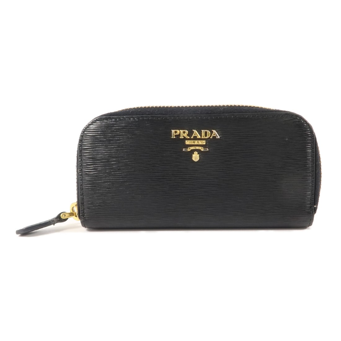 Prada black leather key holder GHW 1PG604 (1 of 18)