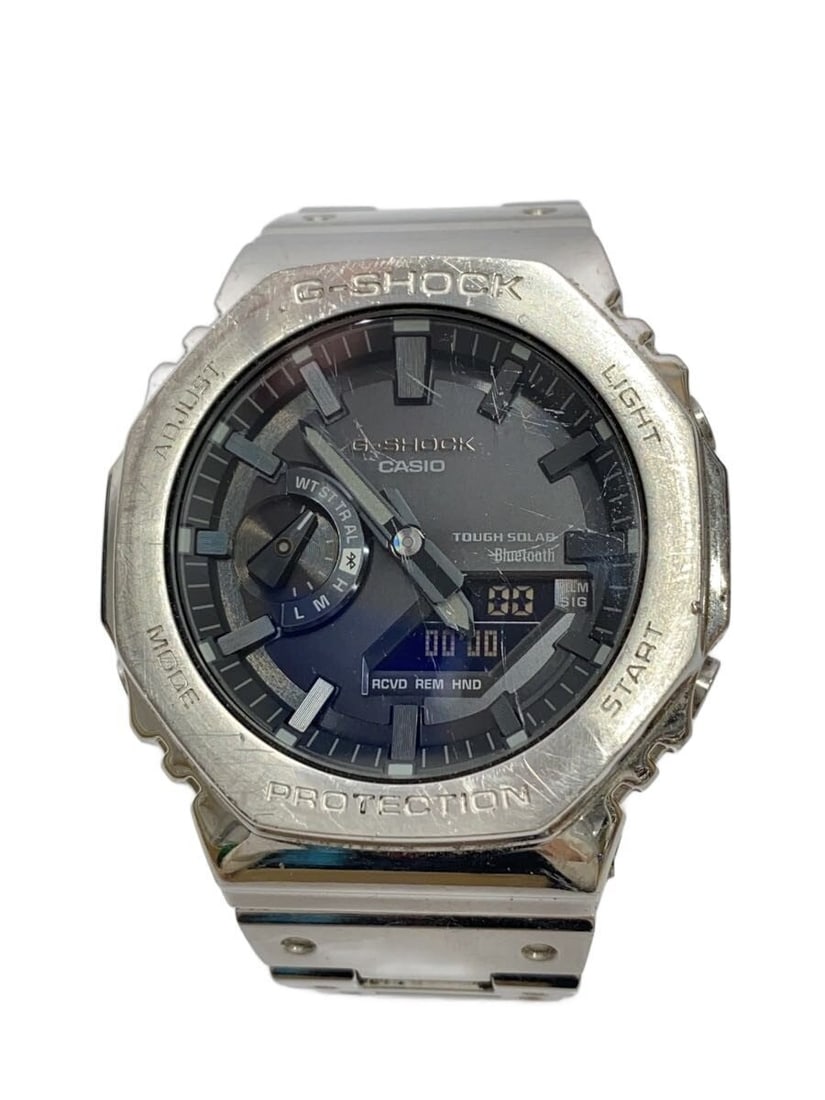 Casio GM-B2100D-1AJF stainless steel solar men's wristwatch: Casio GM-B2100D-1AJF stainless steel solar men's wristwatch This is a CASIO G-SHOCK Full Metal Octagonal Casioak Solar GM-B2100D-1AJF men's wristwatch. The watch features a stainless steel case and ba