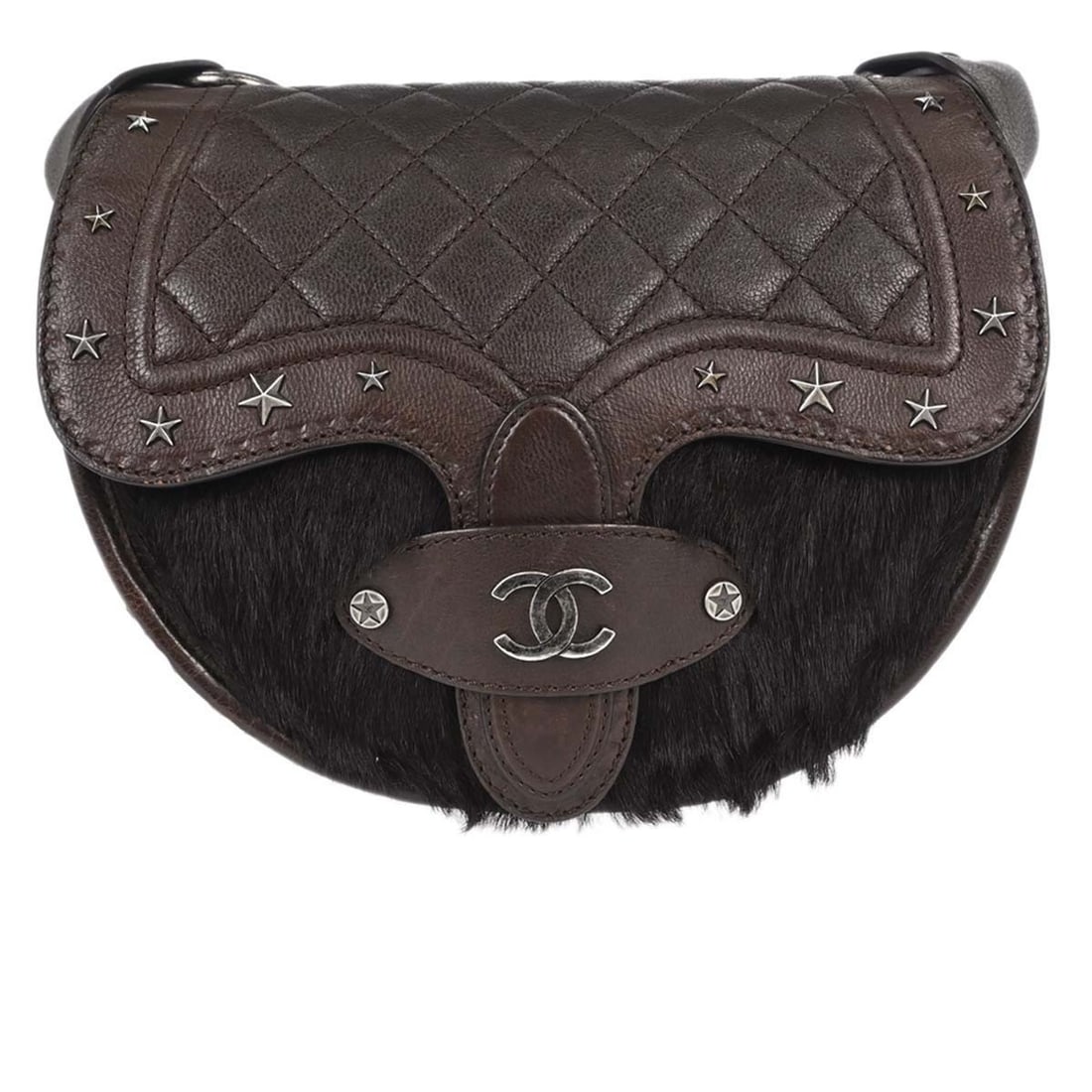 CHANEL Paris-Dallas Brown Pony Hair Calfskin Shoulder Bag (1 of 16)