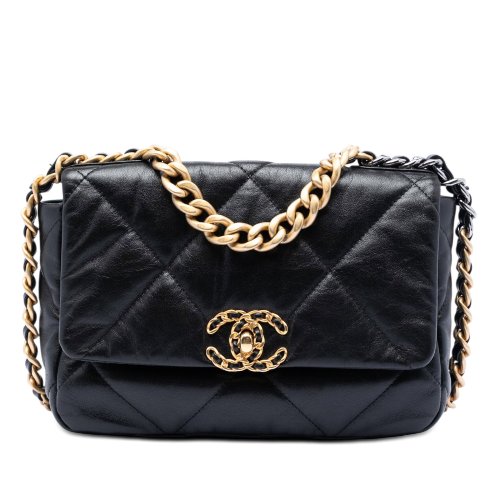 Chanel 19 Flap Medium Lambskin Black Bag (1 of 7)