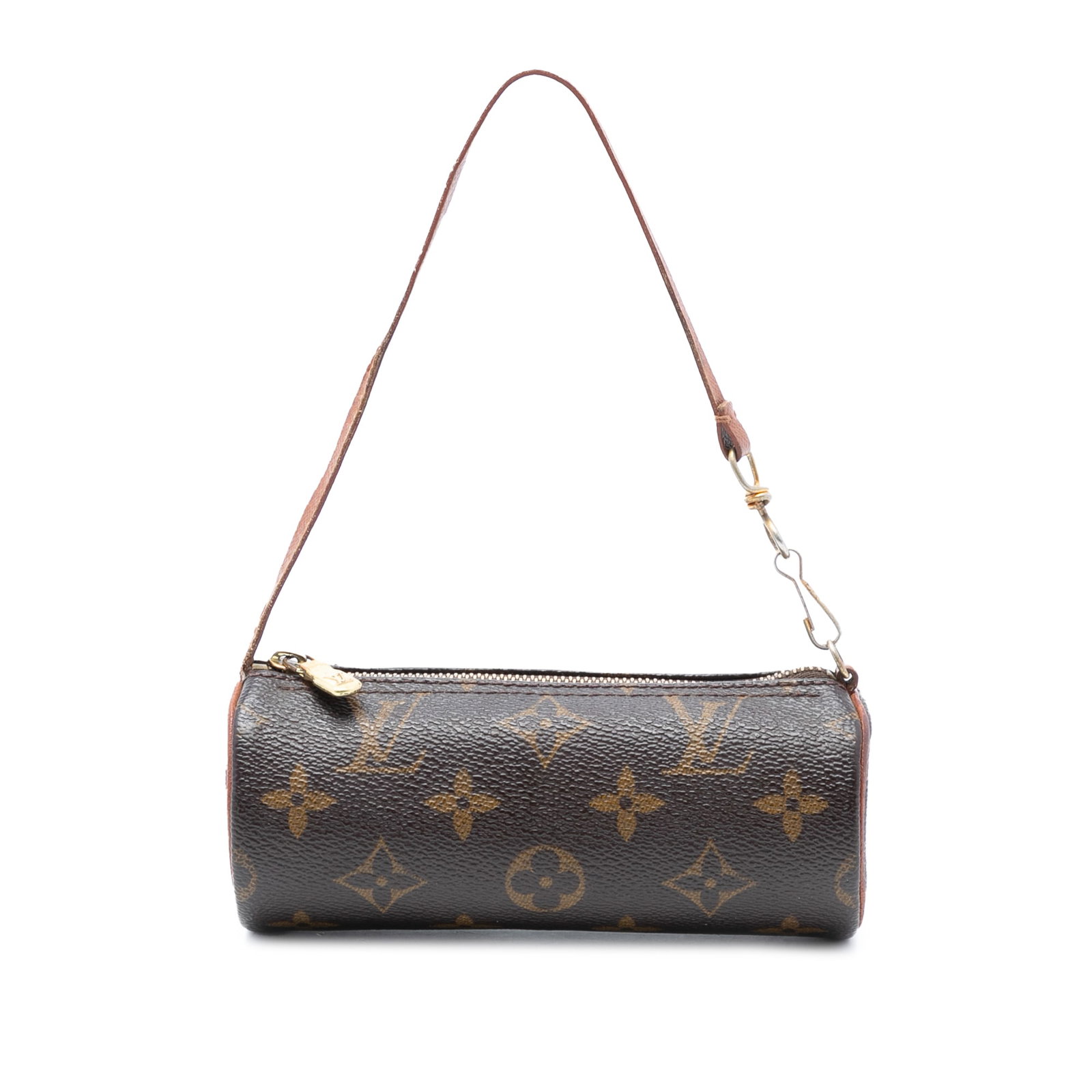 Louis Vuitton Papillon Pochette Monogram Canvas Small Shoulder Bag: Louis Vuitton Papillon Pochette Monogram Canvas Small Shoulder Bag The Louis Vuitton Monogram Papillon Pochette features a classic monogram canvas body with a flat leather strap and a top zip closure.