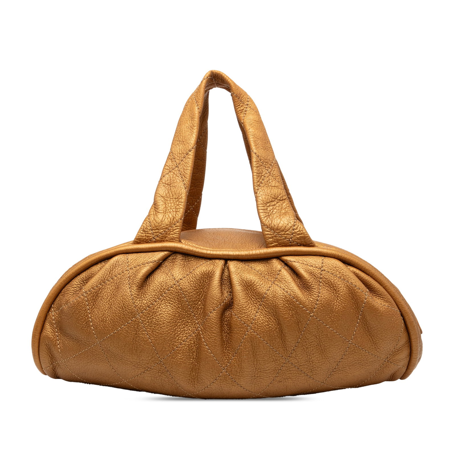 Chanel Le Marais Bowler Metallic Quilted Calfskin Bag (1 of 8)