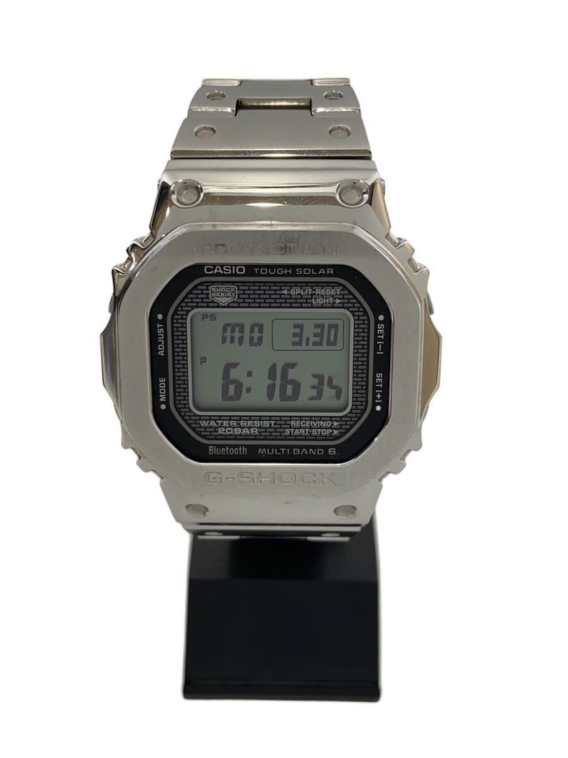 Casio G Shock Stainless Steel GMW-B5000D-1JF Wristwatch: Casio G Shock Stainless Steel GMW-B5000D-1JF Wristwatch This CASIO G-SHOCK GMW-B5000D-1JF men's wristwatch features a durable stainless steel construction in a silver finish. Made in Japan, it is desi