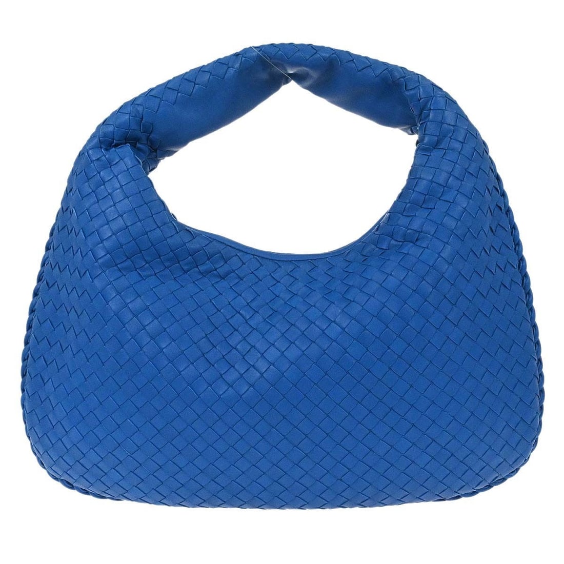 Bottega Veneta Intrecciato blue lambskin hobo handbag (1 of 15)