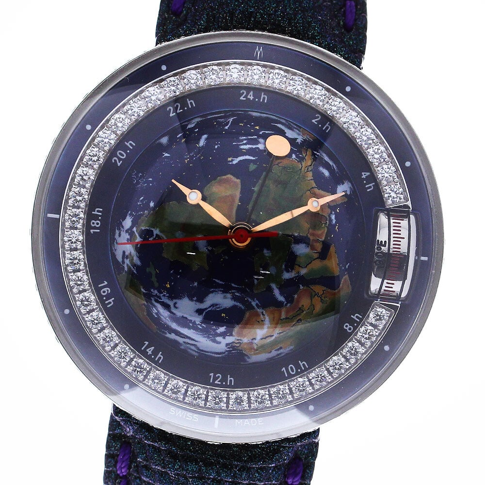 MAGELLAN 1521 Collection Earth GMT Automatic Men's Wristwatch: MAGELLAN 1521 Collection Earth GMT Automatic Men's Wristwatch This MAGELLAN 1521 Collection Earth men's wristwatch features an analog display and is crafted in Switzerland. Designed for men, it offers