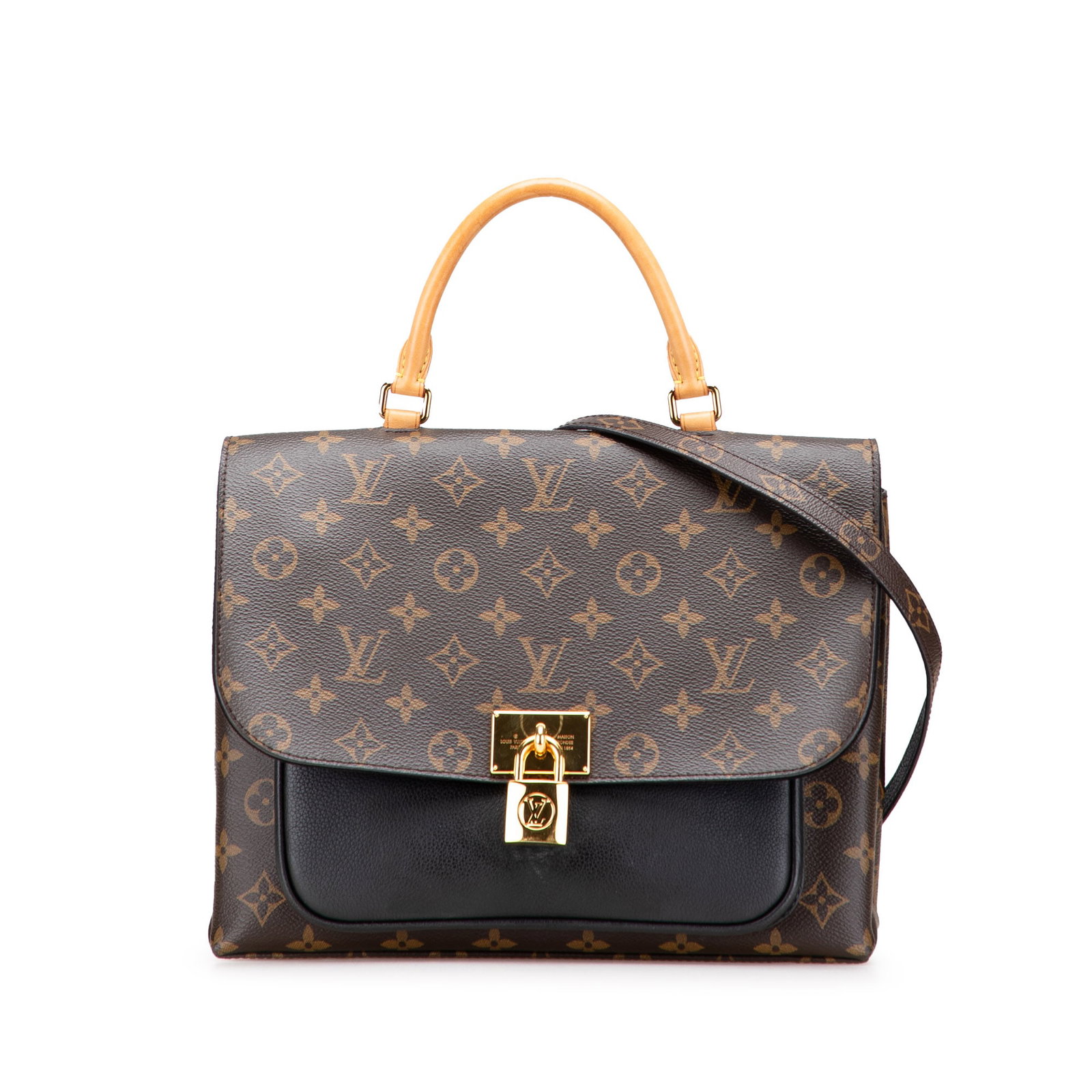 Louis Vuitton Monogram Marignan Handbag with Detachable Strap: Louis Vuitton Monogram Marignan Handbag with Detachable Strap Introducing the Louis Vuitton Monogram Marignan, a stylish and functional handbag perfect for any occasion. This exquisite bag features a 