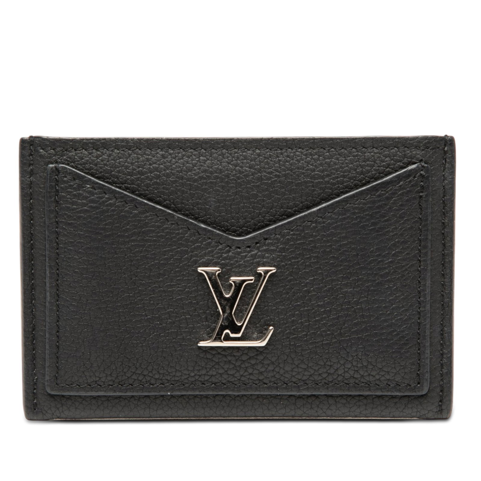 Louis Vuitton Black Leather Lockme Card Holder (1 of 9)