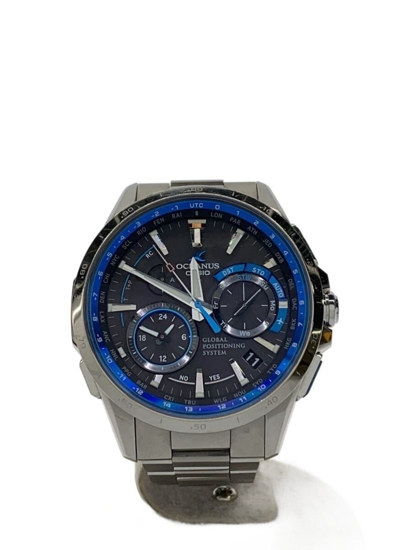 Casio Oceanus OCW-G1000-1AJF Blue Men's Wristwatch: Casio Oceanus OCW-G1000-1AJF Blue Men's Wristwatch This CASIO OCEANUS OCW-G1000-1AJF men's wristwatch features a sleek blue design and is crafted in Japan. The watch is pre-owned and graded as B, show