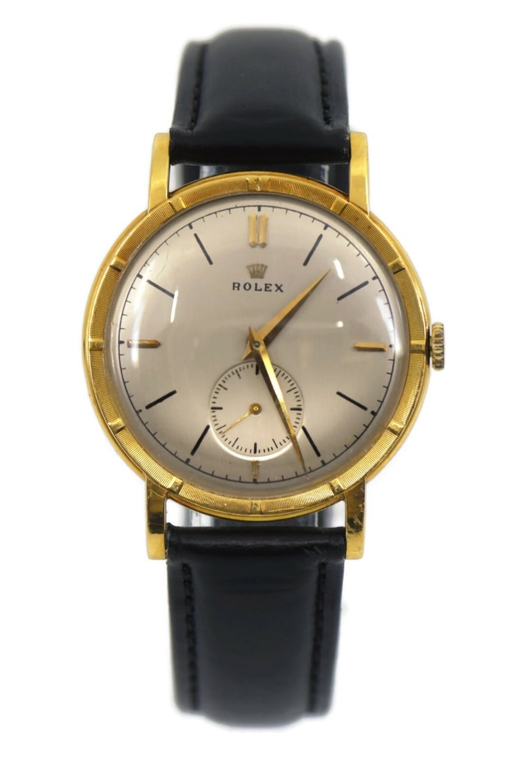 Rolex Precision 18K Yellow Gold Wristwatch Ref 4325 Mechanical: Rolex Precision 18K Yellow Gold Wristwatch Ref 4325 Mechanical Presenting a stunning Rolex Precision wristwatch, crafted from luxurious 18K yellow gold. This exquisite timepiece features a mechanical 