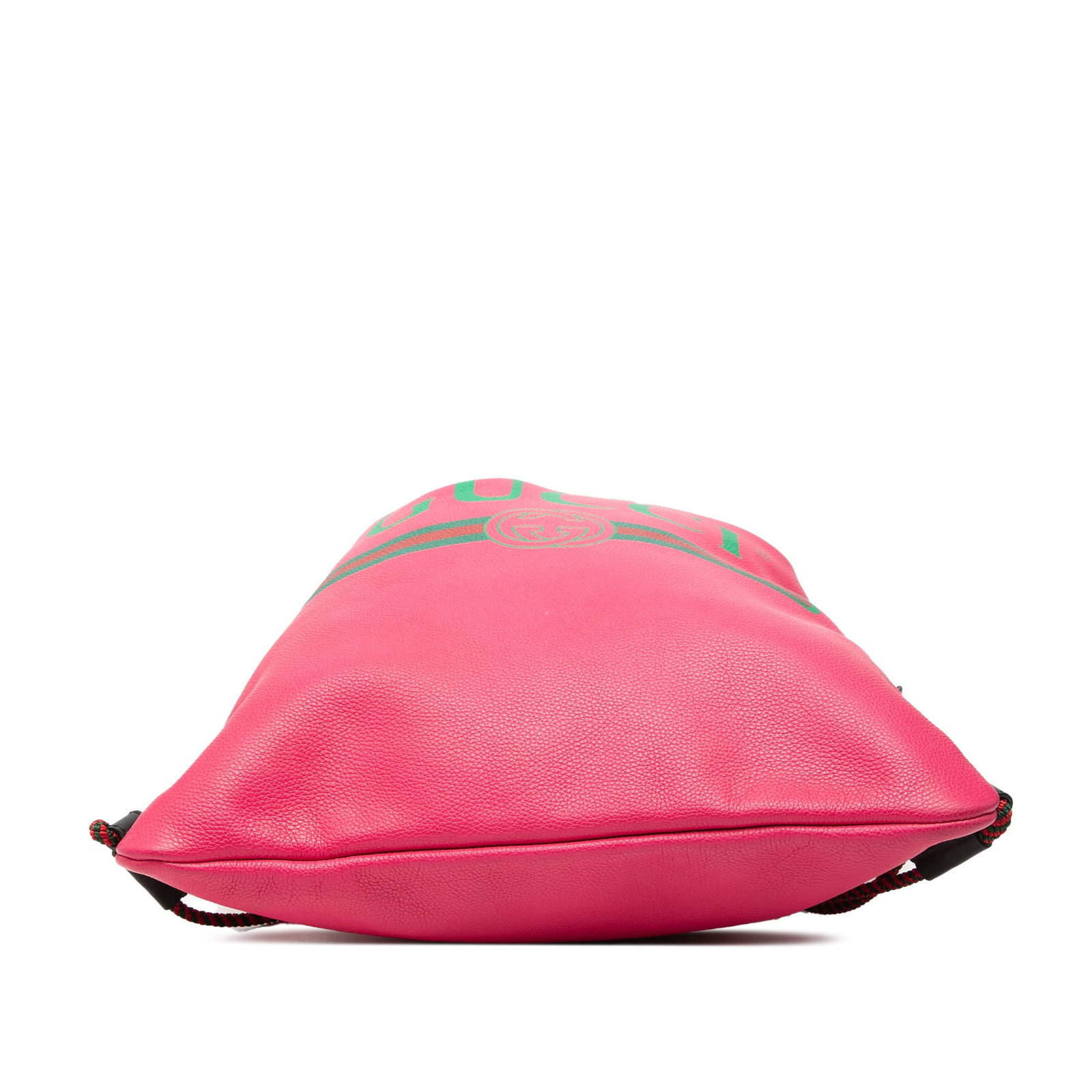 Pink Leather Backpack with Drawstring Closure by Gucci - 3