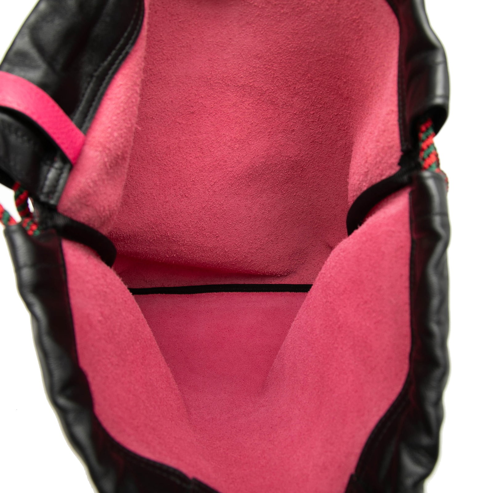 Pink Leather Backpack with Drawstring Closure by Gucci - 4