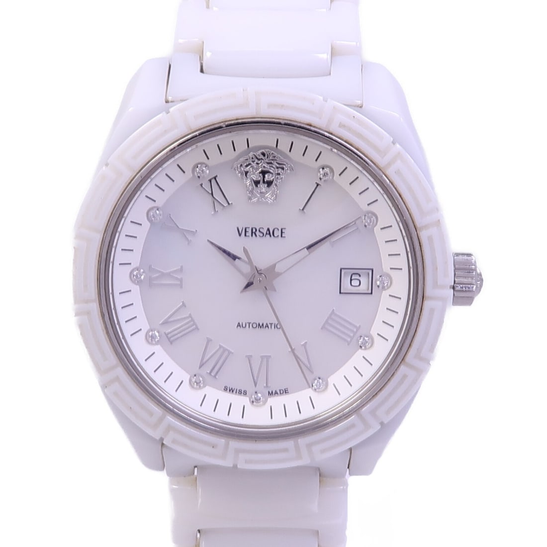 Versace DV One Ceramic Automatic Wristwatch White (1 of 13)