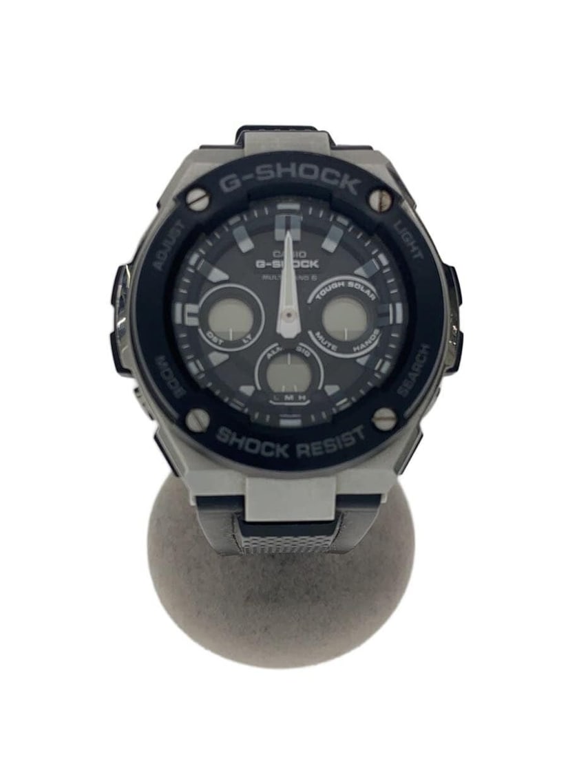 Casio G Shock GST W300 1AJF Men's Tough Solar Wristwatch: Casio G Shock GST W300 1AJF Men's Tough Solar Wristwatch This is a Casio G-SHOCK G-STEEL mid-size Tough Solar GST-W300-1AJF men's wristwatch, made in Japan. The watch is in pre-owned, slightly used co