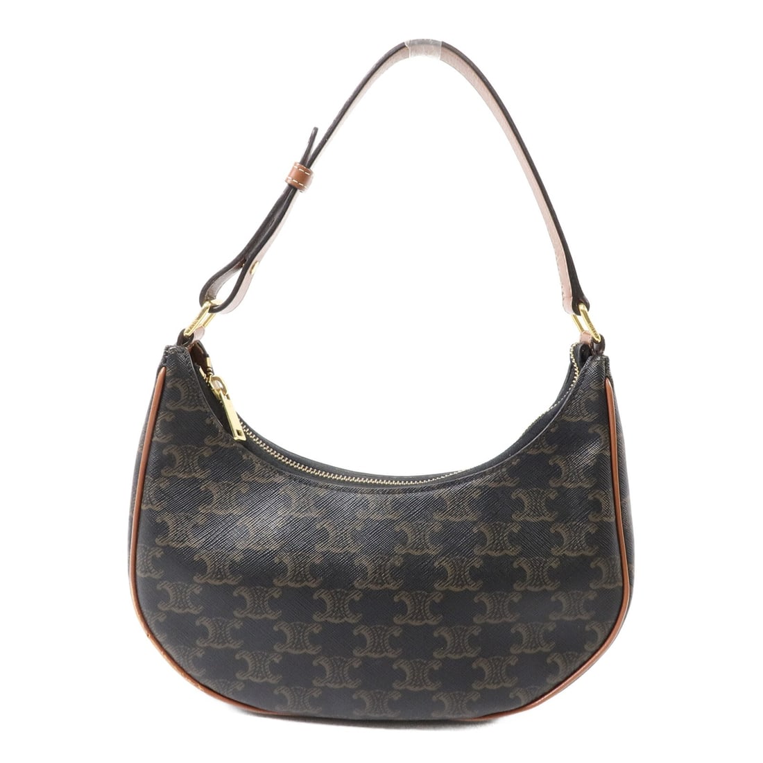 Celine Triomphe Ava Medium Brown Shoulder Bag GHW (1 of 15)