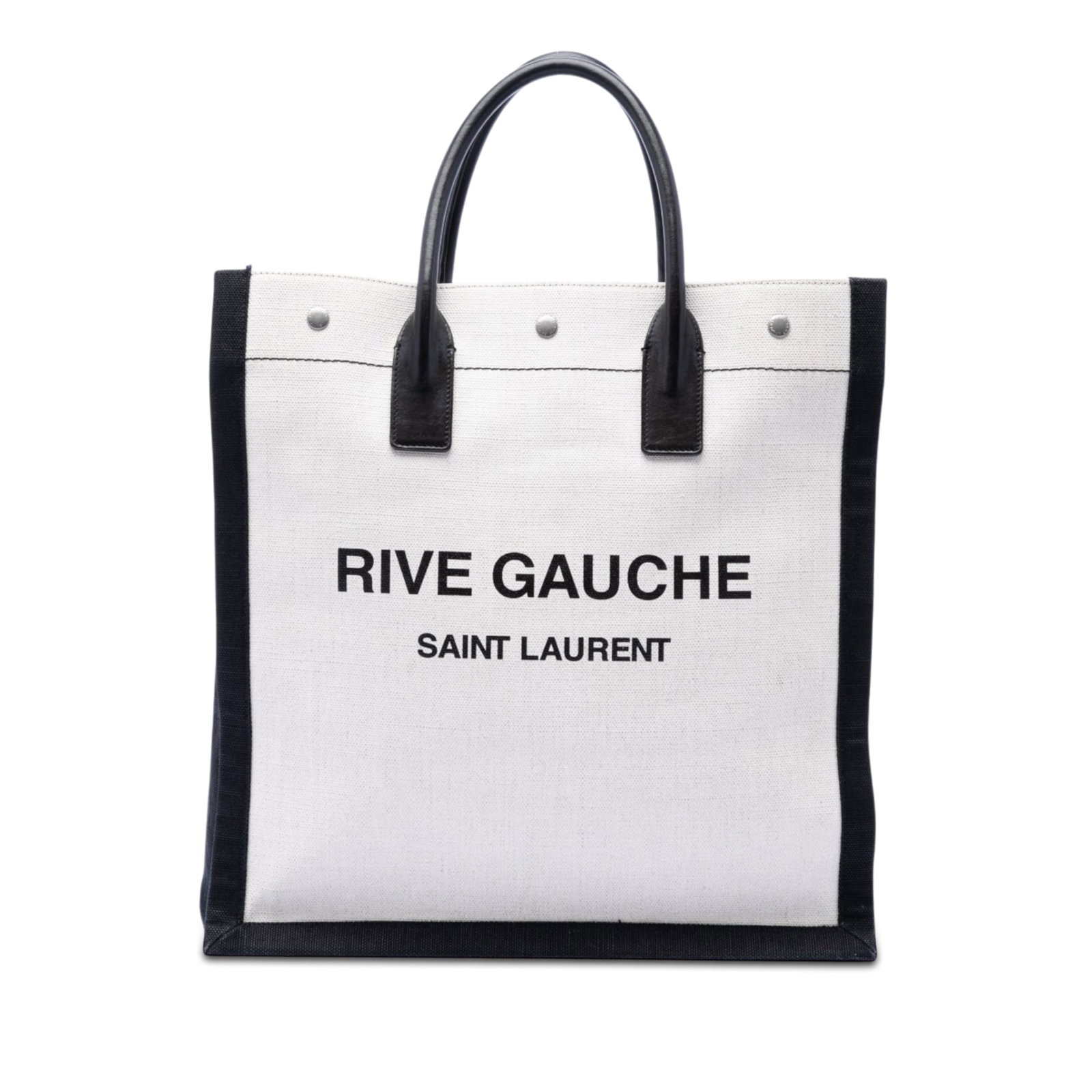 Saint Laurent Rive Gauche Linen Tote Bag (1 of 7)