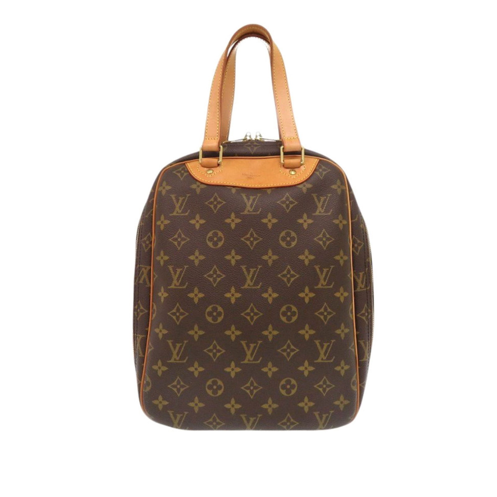 Louis Vuitton Excursion monogram canvas tote bag: Louis Vuitton Excursion monogram canvas tote bag This Louis Vuitton Monogram Excursion bag features the iconic monogram canvas body with vachetta leather trim and flat vachetta handles. It is designed