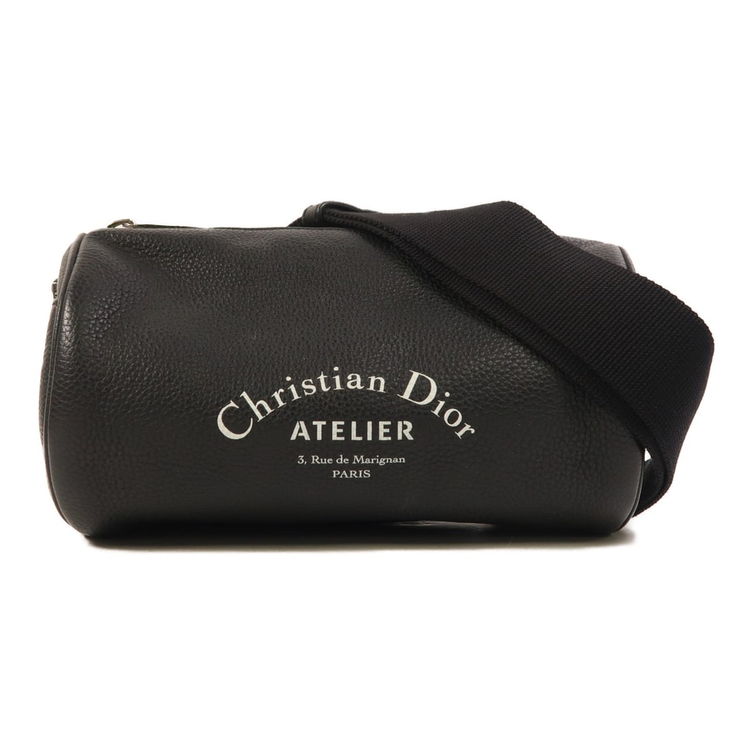 Dior Black Calfskin Roller Shoulder Bag with Silver Hardware (1 of 17)