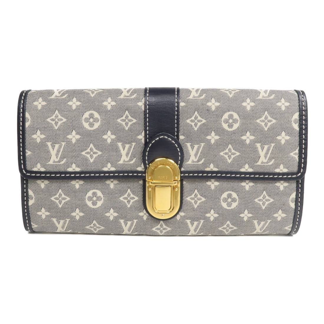 Louis Vuitton Sarah bifold wallet Monogram Idylle gray canvas GHW M63007: Louis Vuitton Sarah bifold wallet Monogram Idylle gray canvas GHW M63007 This Louis Vuitton Portefeuille Sarah wallet features the iconic Monogram Idylle canvas in gray, complemented by gold-tone hard