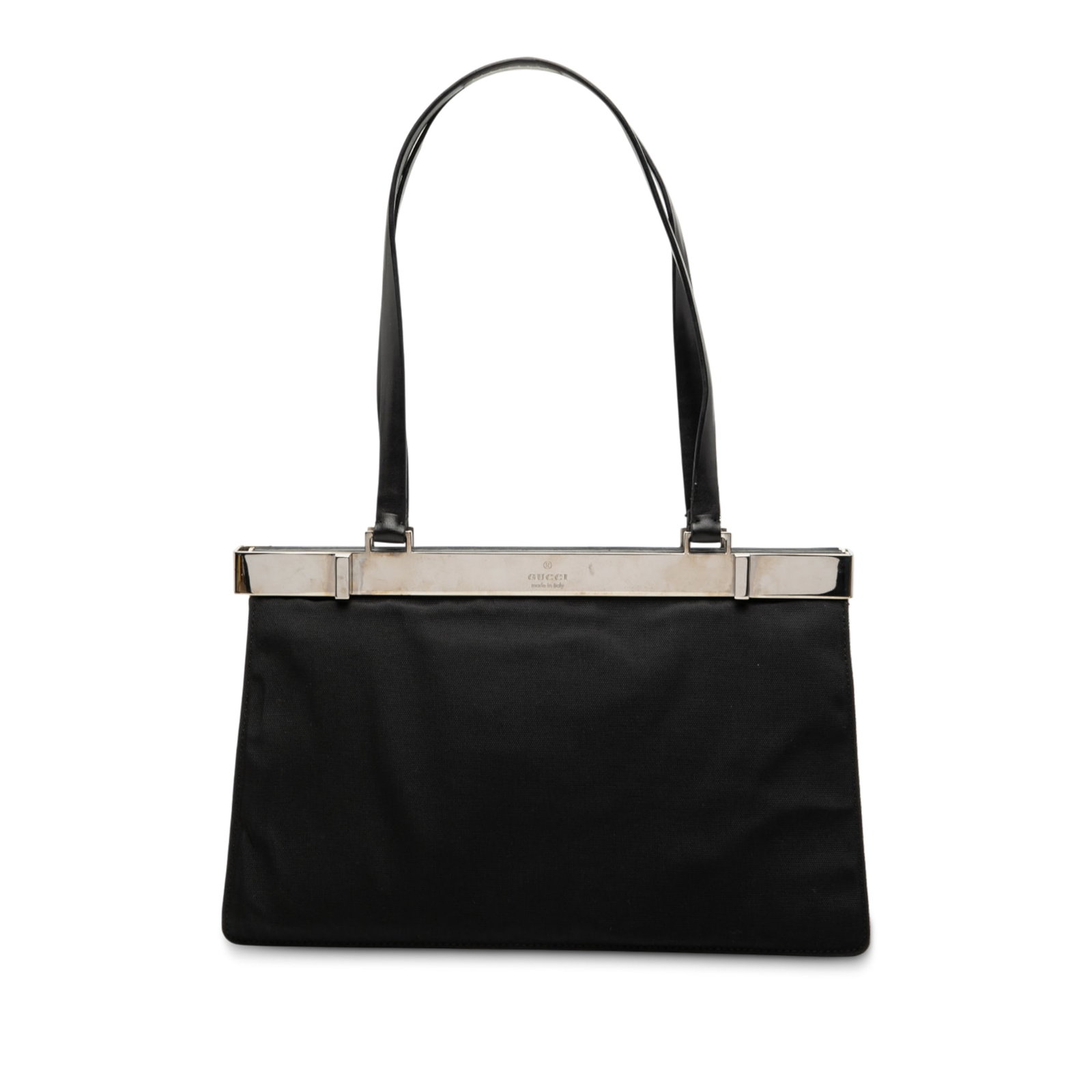 Black Nylon Shoulder Bag with Leather Trim by Gucci (1 of 9)