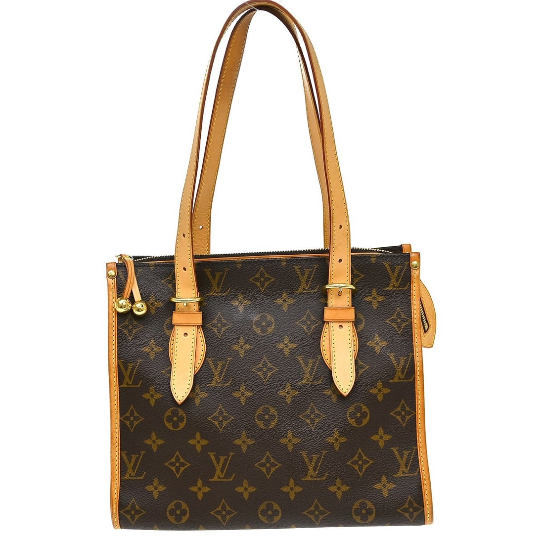 Louis Vuitton Popincourt Haut Monogram Canvas Tote Bag M40007: Louis Vuitton Popincourt Haut Monogram Canvas Tote Bag M40007 This Louis Vuitton Popincourt Haut tote handbag features the iconic Monogram canvas with leather trim in a classic brown color. Designed w