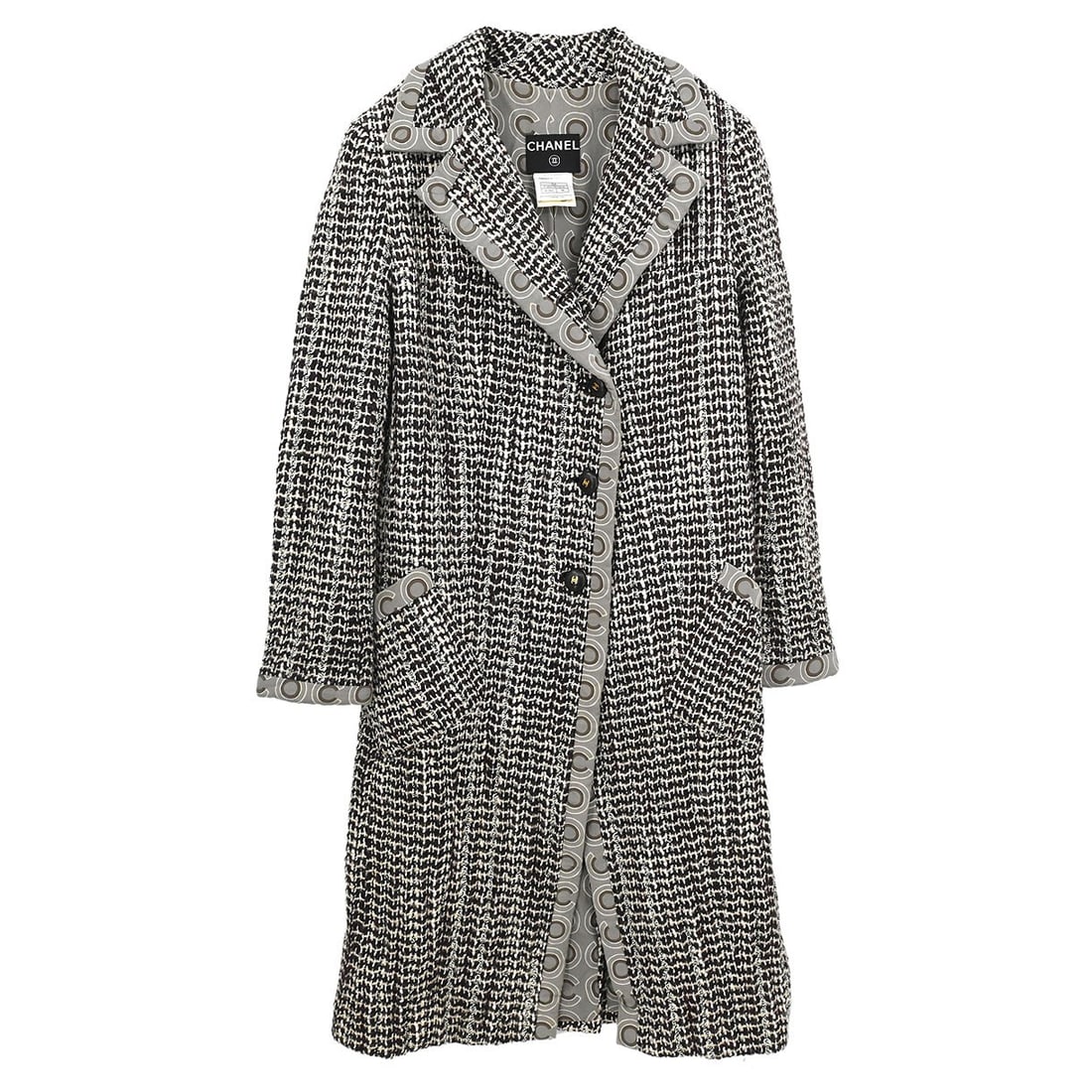 Long Brown Overcoat by Chanel Size 38 Vintage (1 of 11)